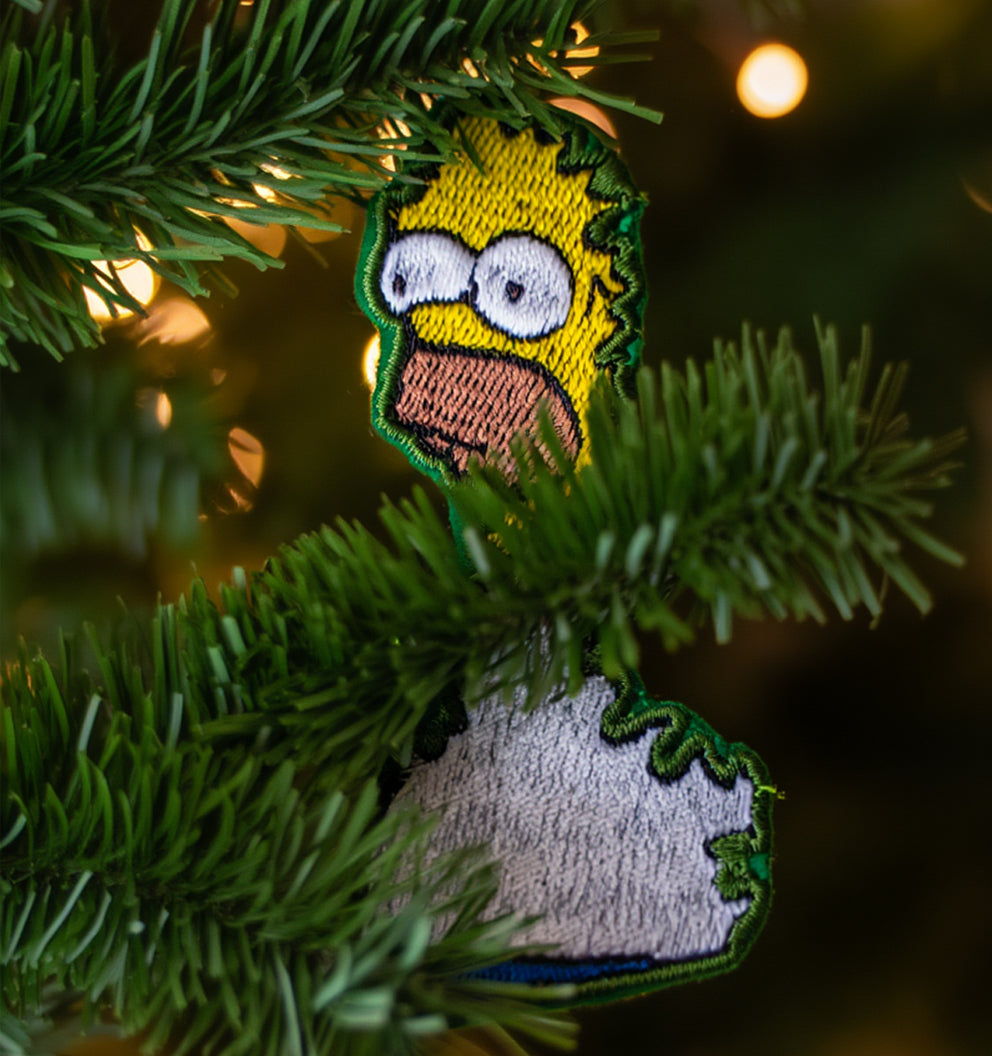 Homer arbusto bordado navideño